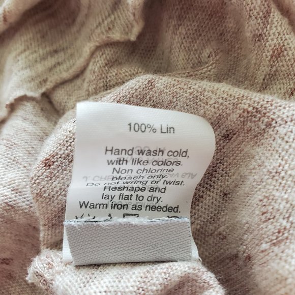 Madewell Size Medium Linen Top Raglan Short Sleeve - Picture 8 of 12